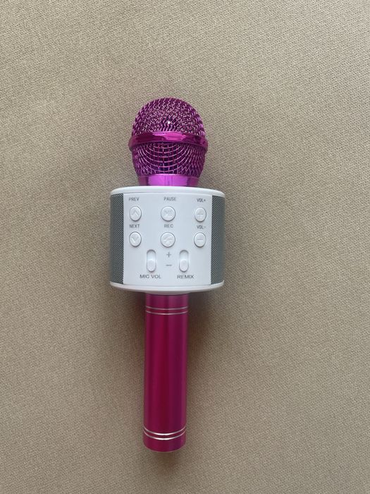 Караоке мікрофон Wster WS 858 Рожевий HP227