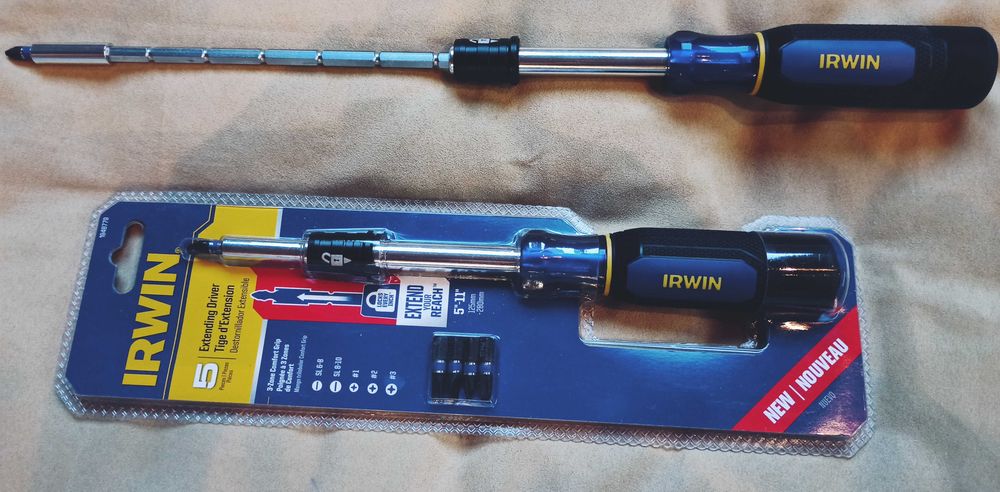 Професійна викрутка з подовжувачем Irwin, отвертка телескопическая
