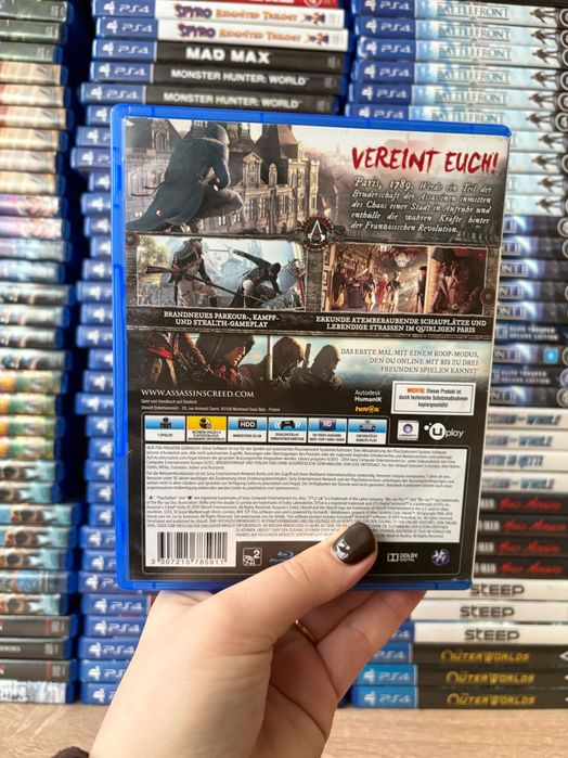 Гра Assassins Creed Unity на ps4, диск з грою на пс 4, ліцензія