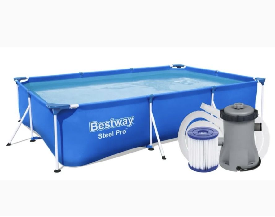 Basen stelażowy Bestway 300x201x66 + pompa NOWY