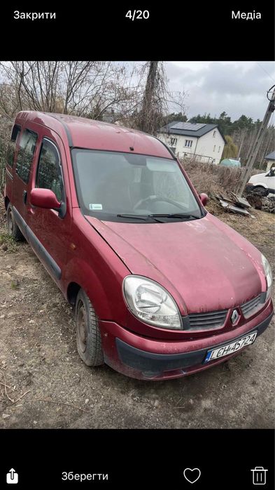 Рено кенго renault kangoo1,kangoo2 Авторазборка Капот Крило Мотор Фара