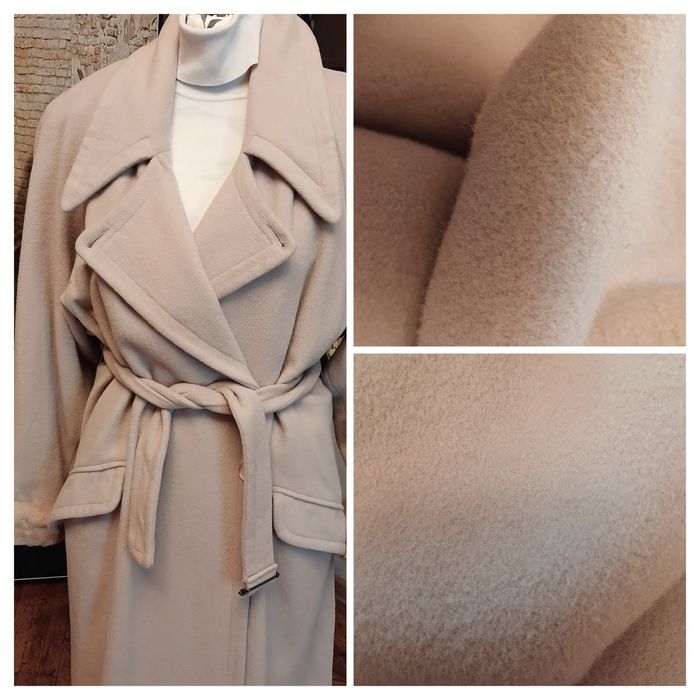 Пальто вовна кашемір зимове довге тепле з хутром вовняне