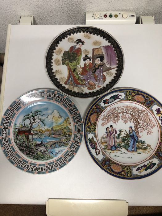 Três pratos chineses