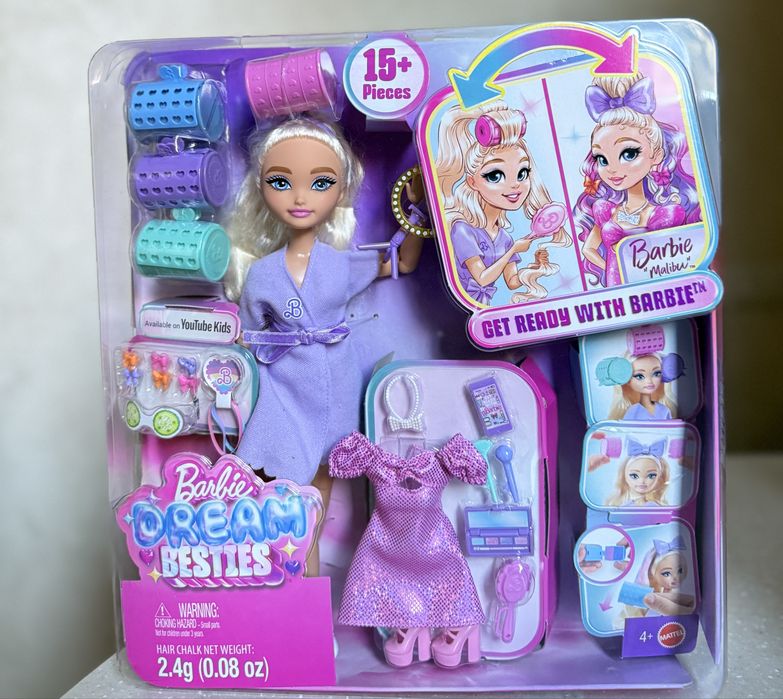 Лялька Barbie Dream besties Малібу Мій ранок краси