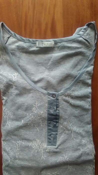 Camisa da noite de maternidade usada uma vez tamanho S