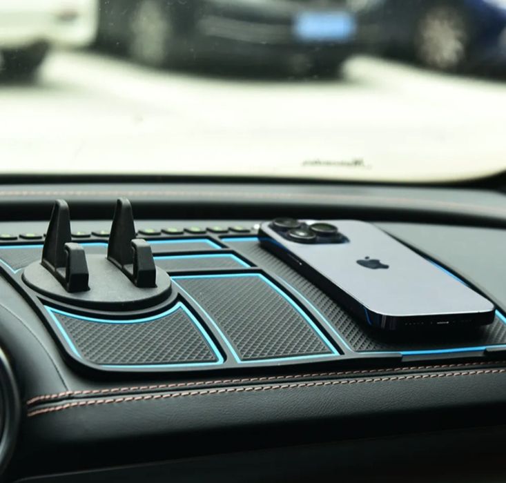 Противоскользящий антискользящий коврик с подставкой для телефону