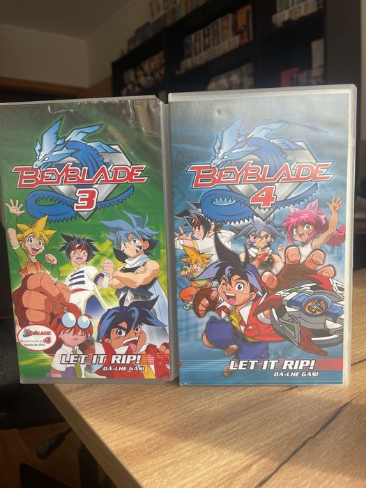 Conjunto vhs Beyblade