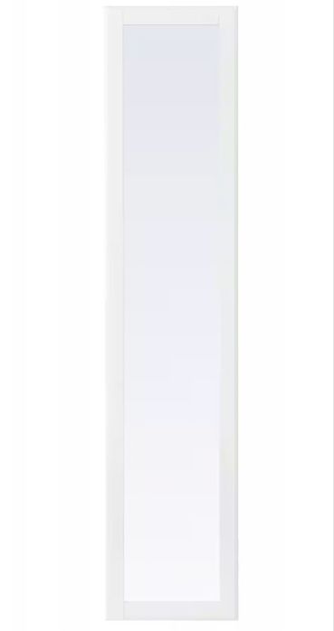 TYSSEDAL - Drzwi PAX, biały, 50x229 cm z lustrem i bez