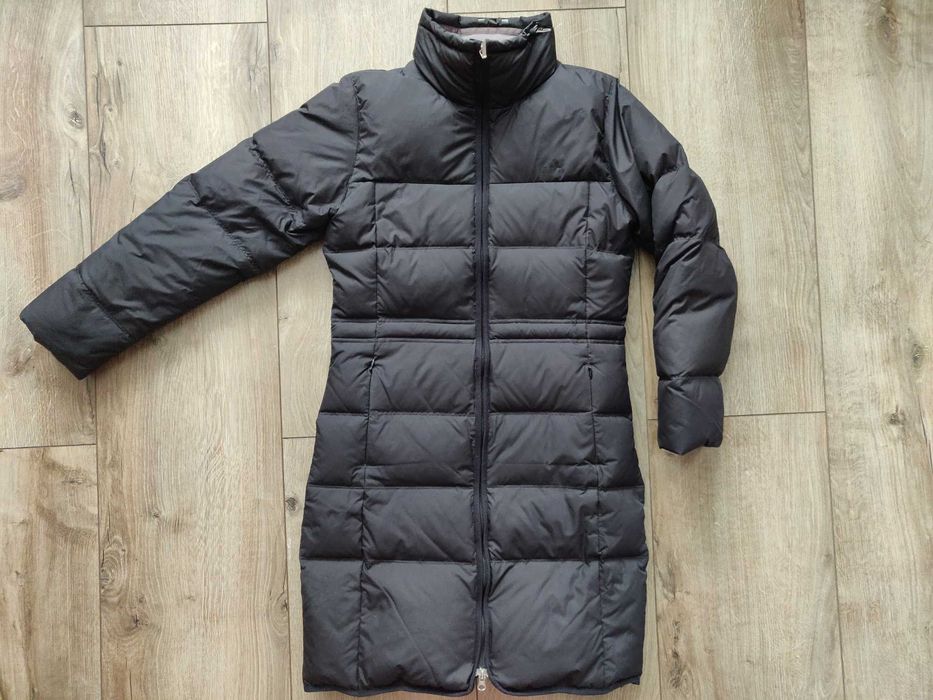 Пуховик Adidas р. 48-50 , цвет мокрого асфальта, на молнии.