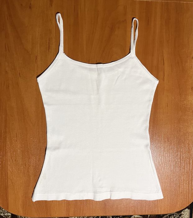 biała Podkoszulka dla dziewczynki