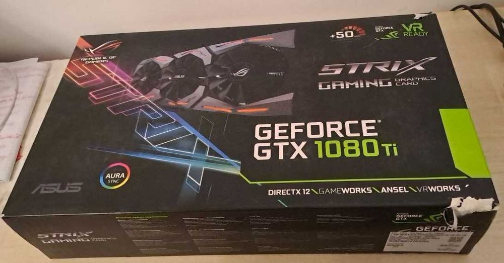 Проблемна  відеокарта Asus Rog Strix GTX1080TI 11Gb Gaming