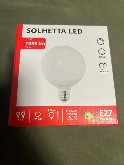 3x żarówka SOLHETTA ikea