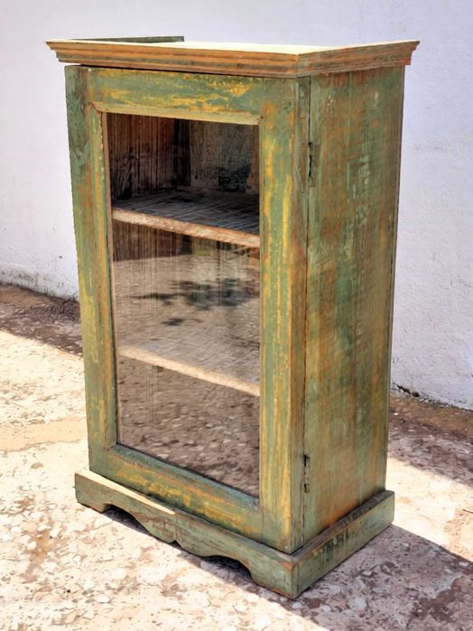 Vitrine pequena em Teca para parede ou mesa