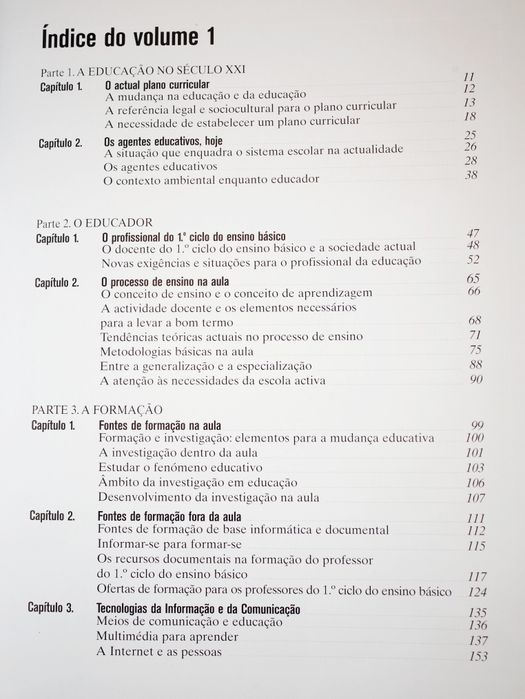 Os docentes do 1º e do 2º ciclos do ensino básico - 4 volumes novos