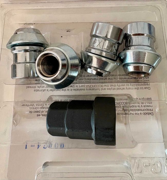 Kit Pernos segurança anti-roubo de jantes (NOVO) Abc Locks TUE9953. Medida rosca 12X150