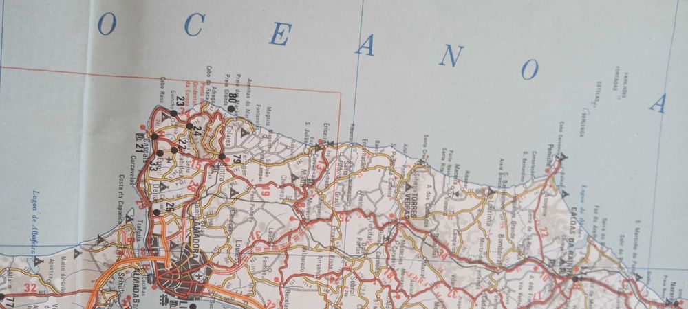 Mapa Portugal - Nova Edição 1987/8 Turinta