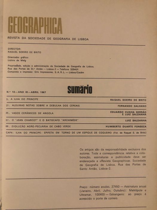 Geographica. Raquel Soeiro de Brito. África