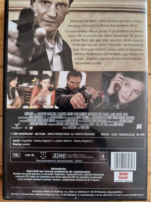 "Uprowadzona" film na DVD, stan bardzo dobry