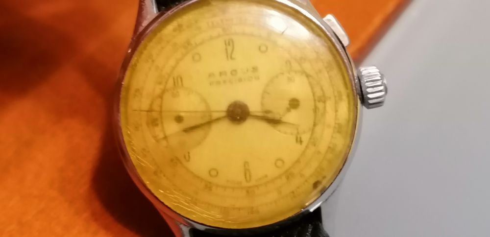 Relógio antigo cronografo Argus anos 40 para restauro