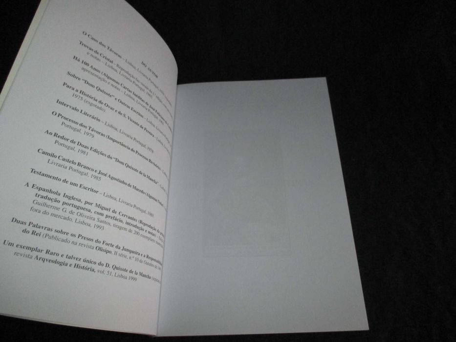 Livro Digressões Cervantinas Guilherme G. de Oliveira Santos