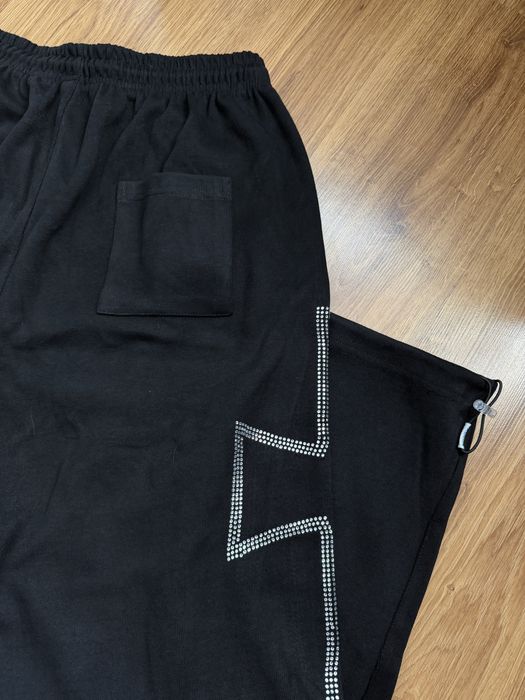Широкі спортивні штани з стразами opium baggy sweatpants chrome hearts