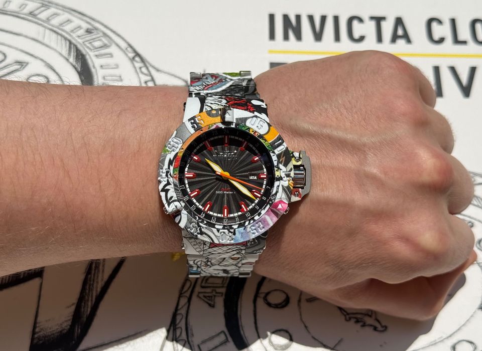 Invicta 36745 Subaqua Noma III GMT Graffiti 50 mm. 500 MT Swiss.