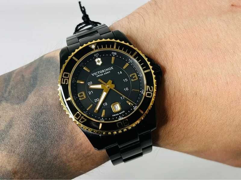 Victorinox Maverick black edition zegarek męski, idealny stan