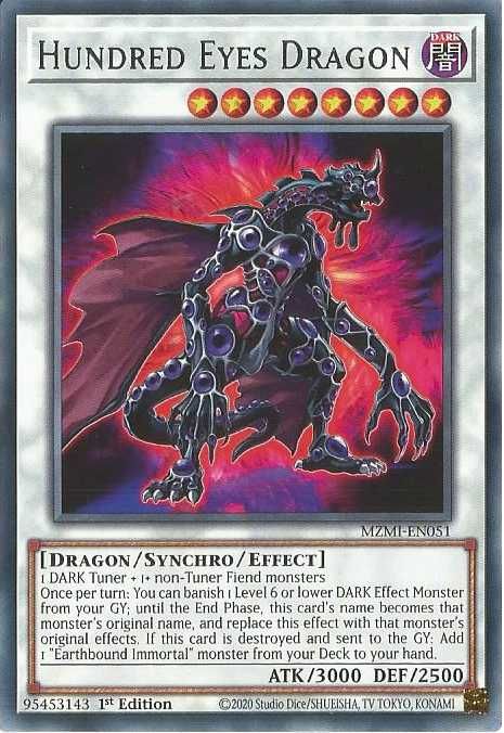 Karta YUGIOH Hundred Eyes Dragon