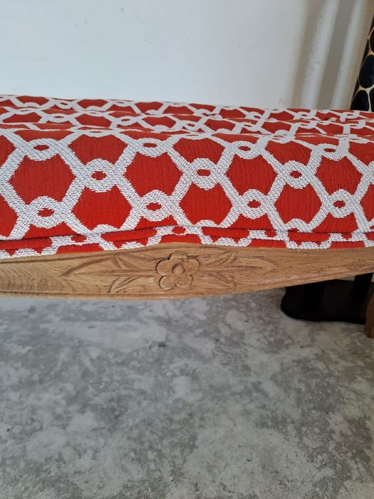 Ławeczka w stylu ludwikowskim stylowa vintage siedzisko
