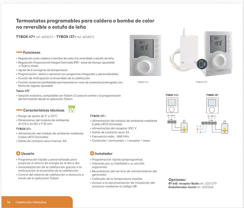 Thermostato programavel tybox 137+ novo