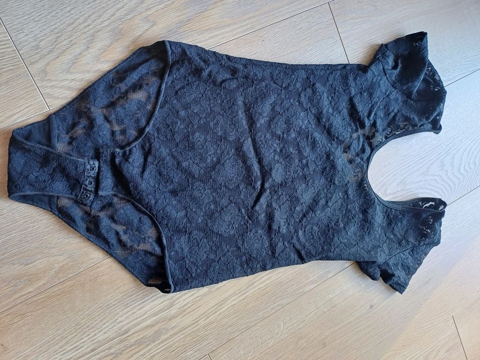 Body koronkowe czarne S