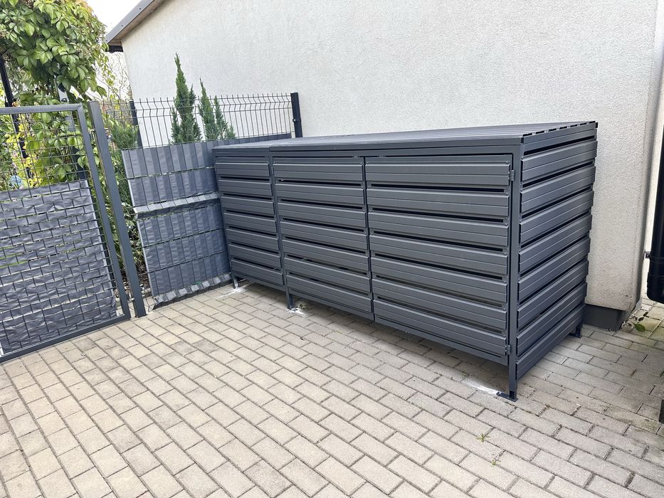 Zabudowa koszy,śmietników ,pergola konstrukcje stalowe