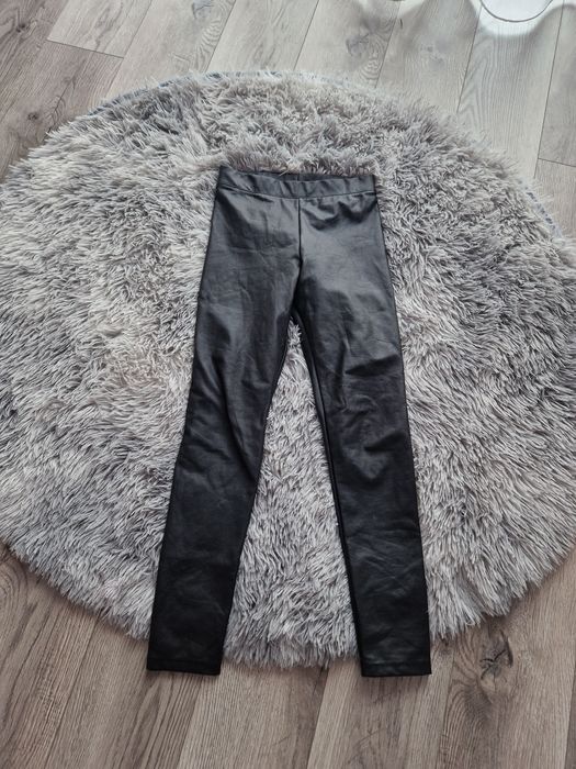 H&M woskowane legginsy dla dziewczynki  140