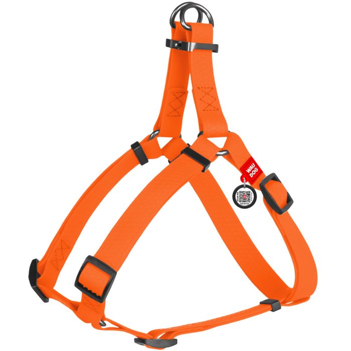 Шлея для собак WAUDOG з QR розмір S