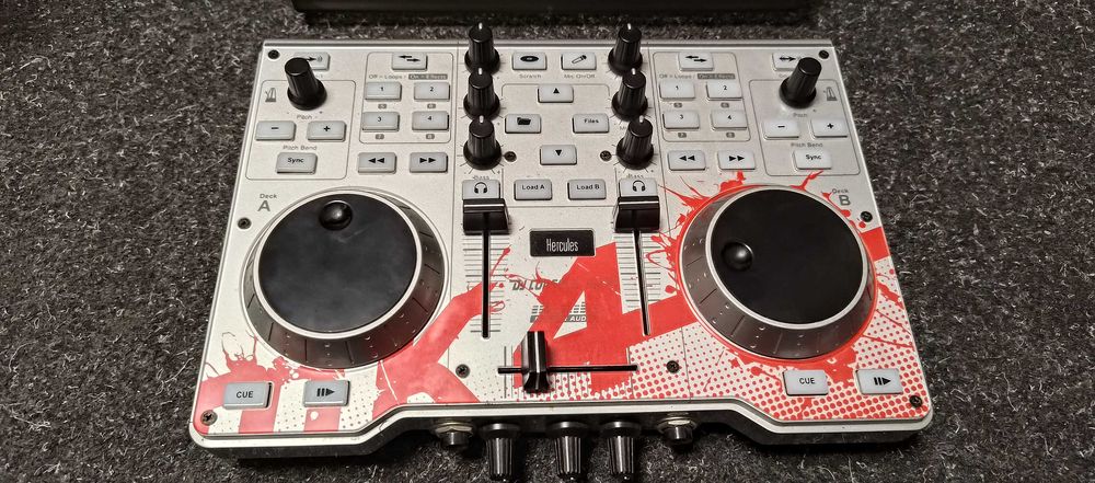 Konsola didżejska Hercules DJ Mk4 USB interfejs audio super stan, wpelni sprawna