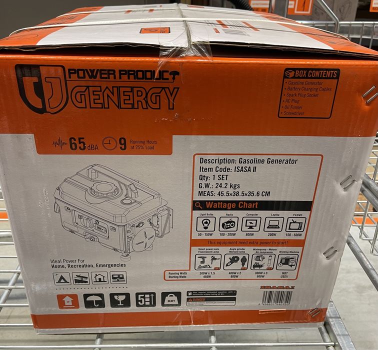 Генератор GENERGY 1000 вт. 4х тактный. В наличии.