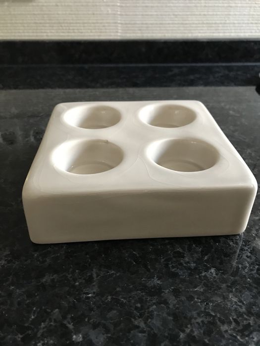 Porta Velas loiça bege