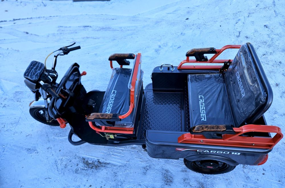 Трицикл электро ГРУЗОПАССАЖИРСКИЙ  трехколесный электротрицикл tr1 tr5