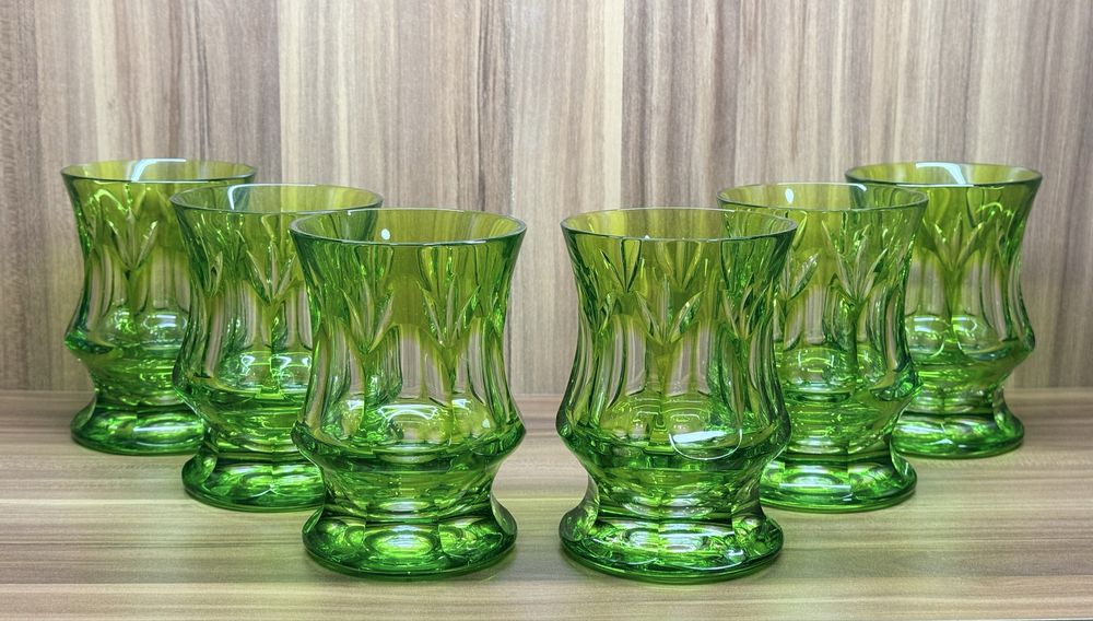 Винтажные хрустальные стаканы для воды WMF Cristal Cabinet GDR Германи