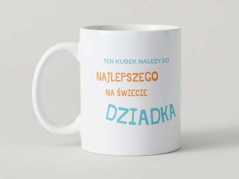 Kubek z nadrukiem, dzień dziadka, babci, imieniny