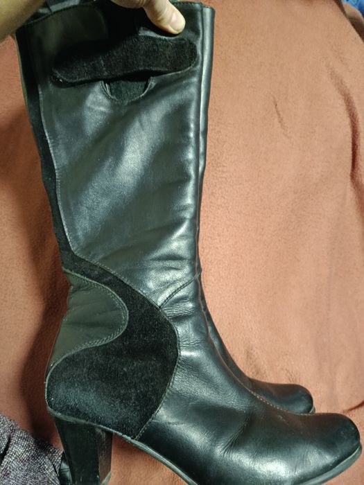Сапоги 39размер кожаные