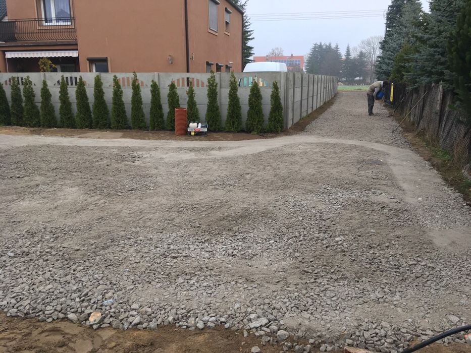 Utwardzanie dróg dojazdowych, placów, wymiana gruntu