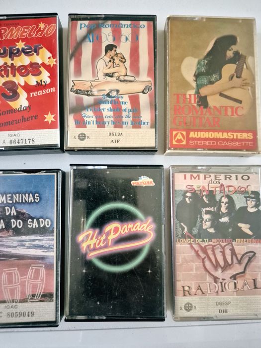 K7 cassetes áudio tapes