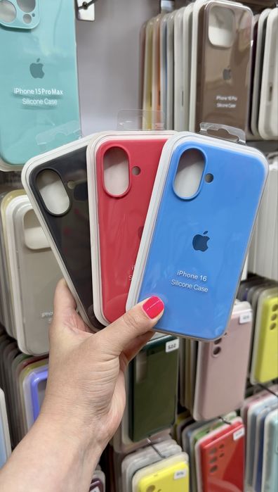 Силіконовий чохол iPhone 16, чохол силіконовий на айфон 16, чехол на айфон 16