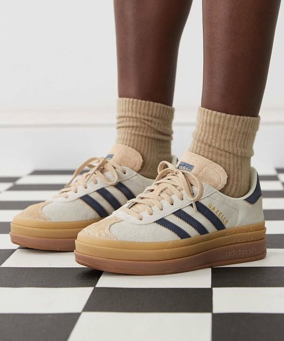 Жіночі шкіряні кросівки Adidas Gazelle Bold оригінал нові кеди адідас