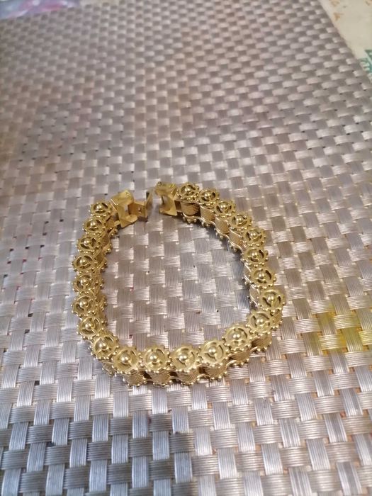 Мужской браслет позолоченный 585пр.