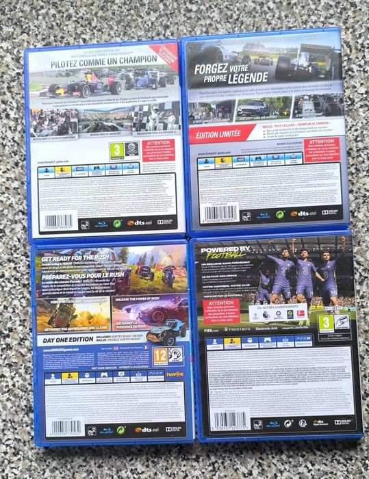 Conjunto de 4 jogos PlayStation 4