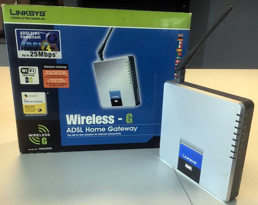 Router Linksys WAG200G-EU ADSL bezprzewodowy w idealnym stanie
