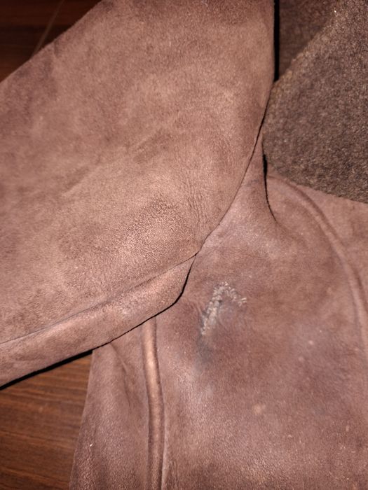 Kożuch brązowy męski