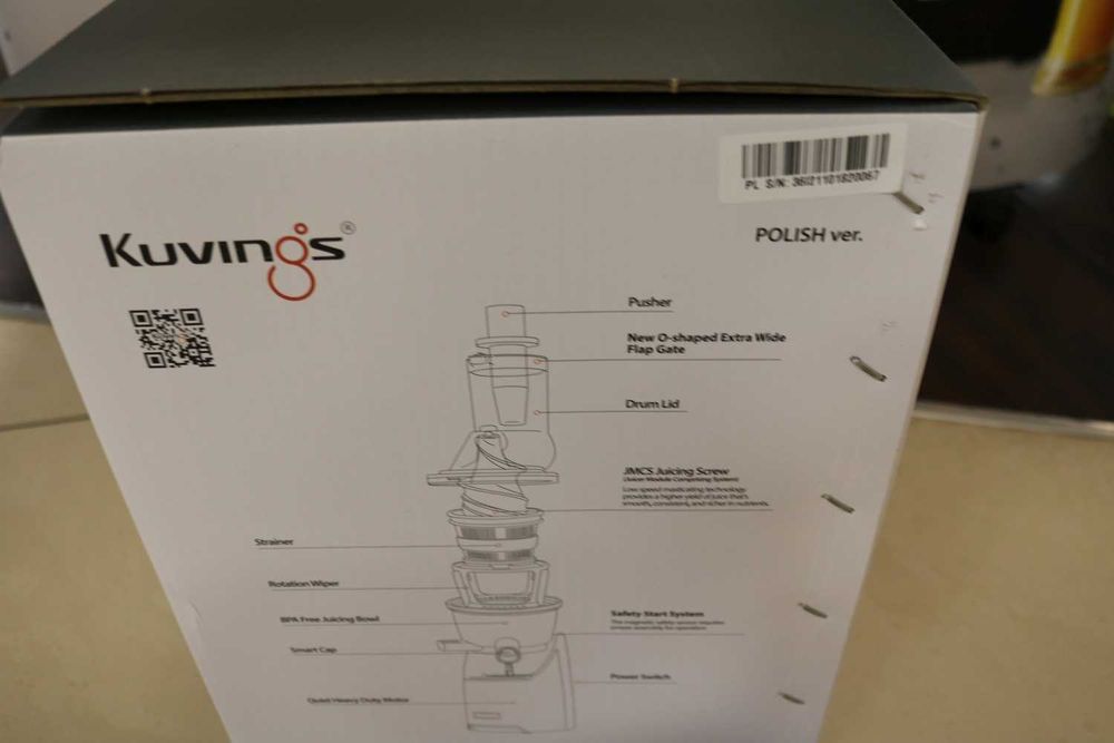 Kuvings Evo820 PLus Złota - wyciskarka wolnoobrotowa powystawowa